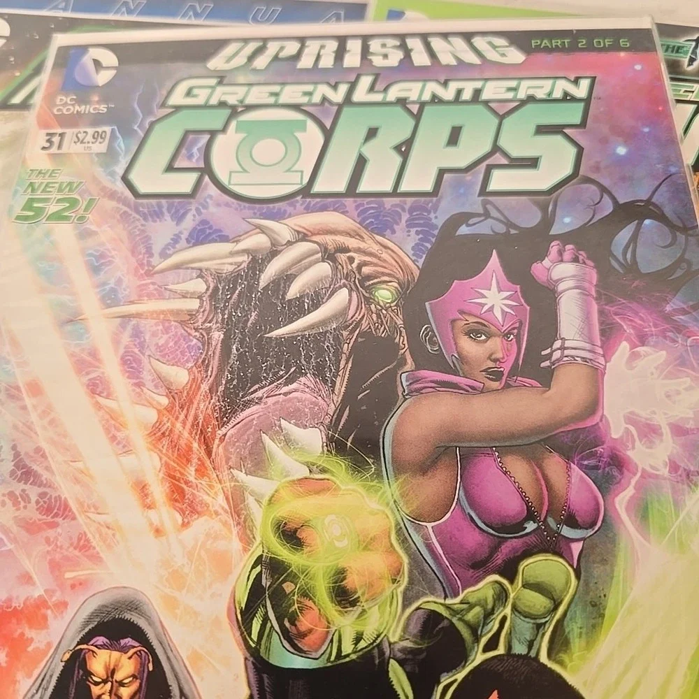 Green Lantern: Lot Of 7 The New 52! Corps Uprising Third Army New Guardians‎
